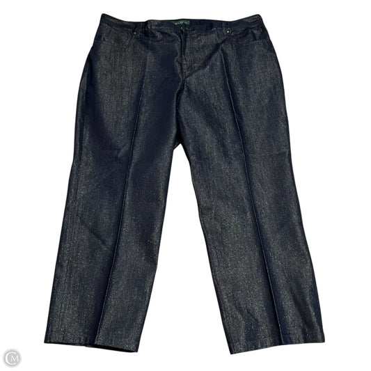 Jeans Skinny By Lauren Jeans Co In Blue Denim, Size: 22