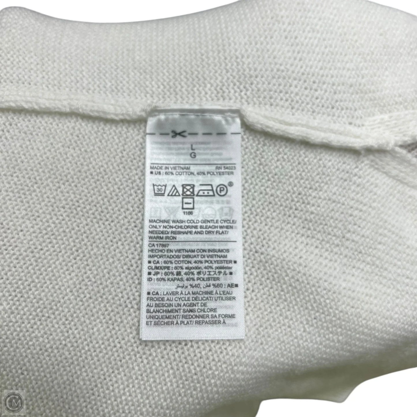 Sweater By Old Navy In Cream, Size: L