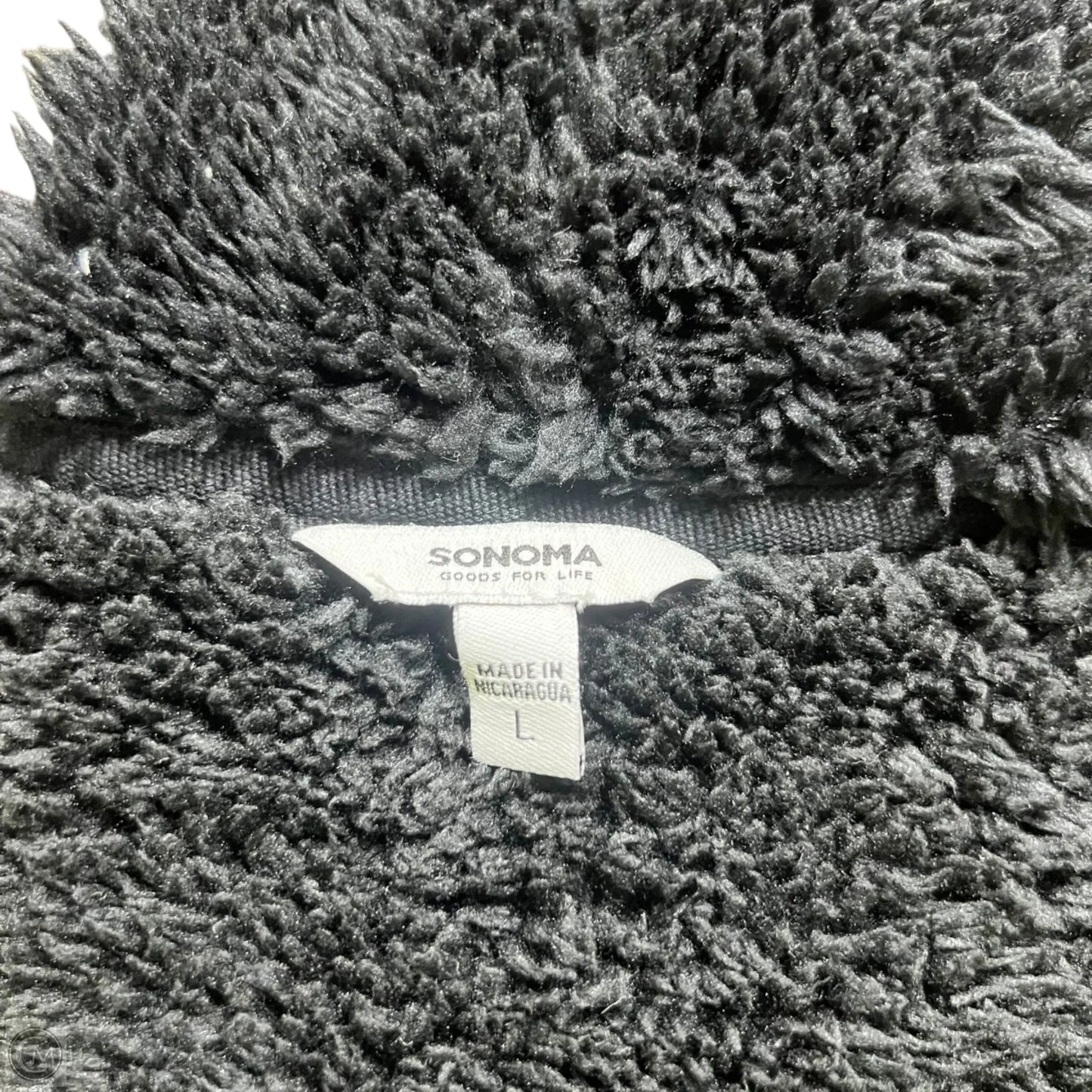 Sweatshirt Hoodie By Sonoma In Grey, Size: L