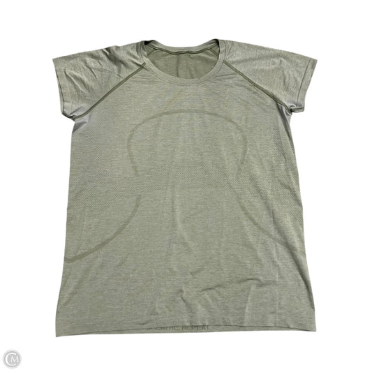 Athletic Top Short Sleeve By Lululemon In Green, Size: 1x