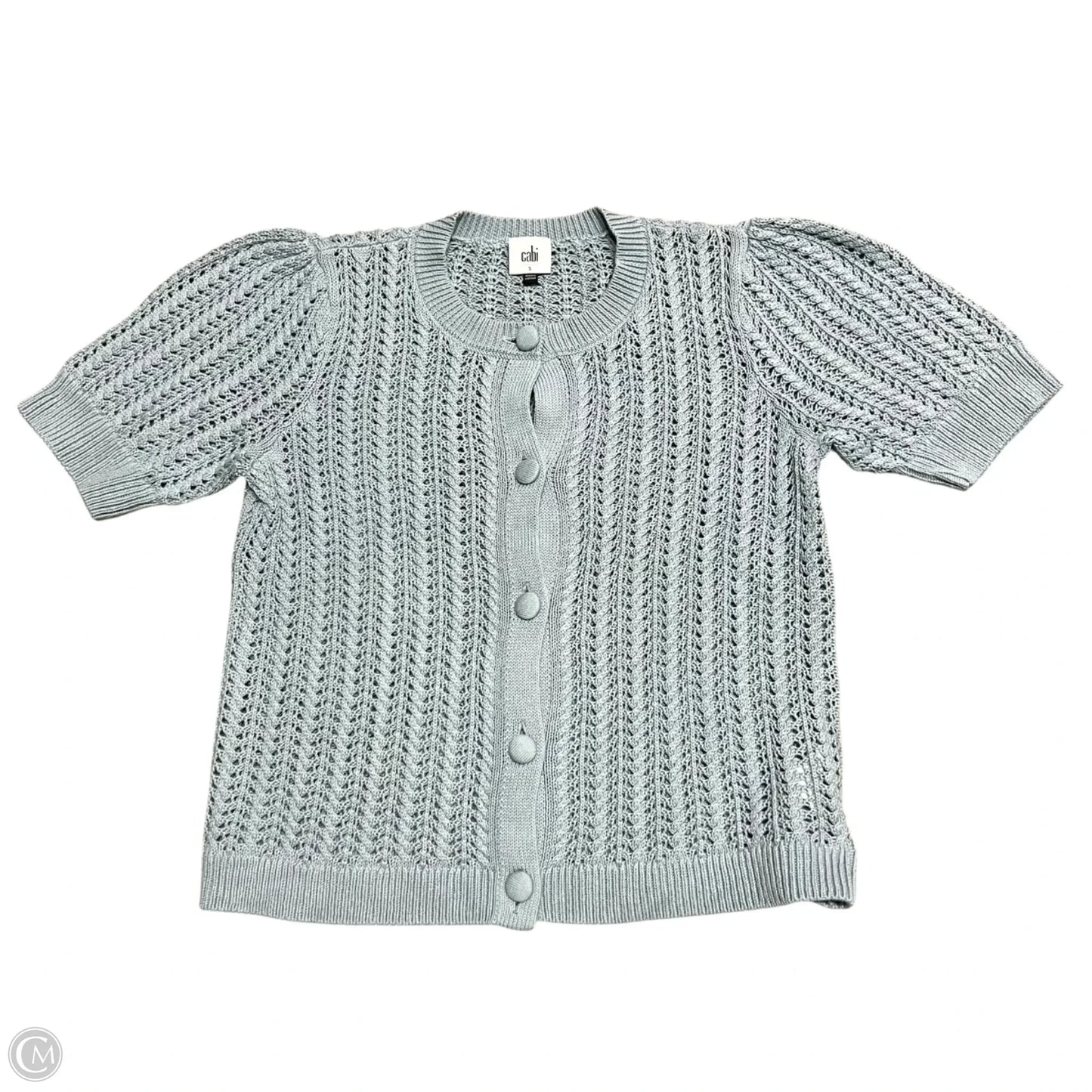 Sweater Short Sleeve By Cabi In Blue, Size: S