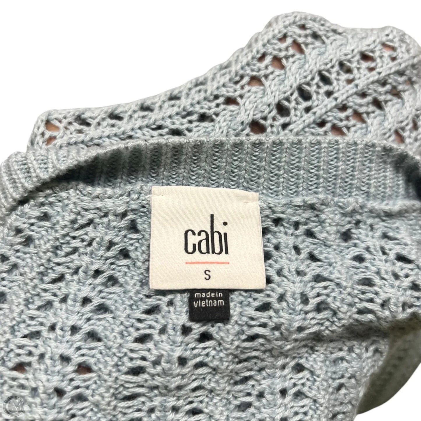 Sweater Short Sleeve By Cabi In Blue, Size: S
