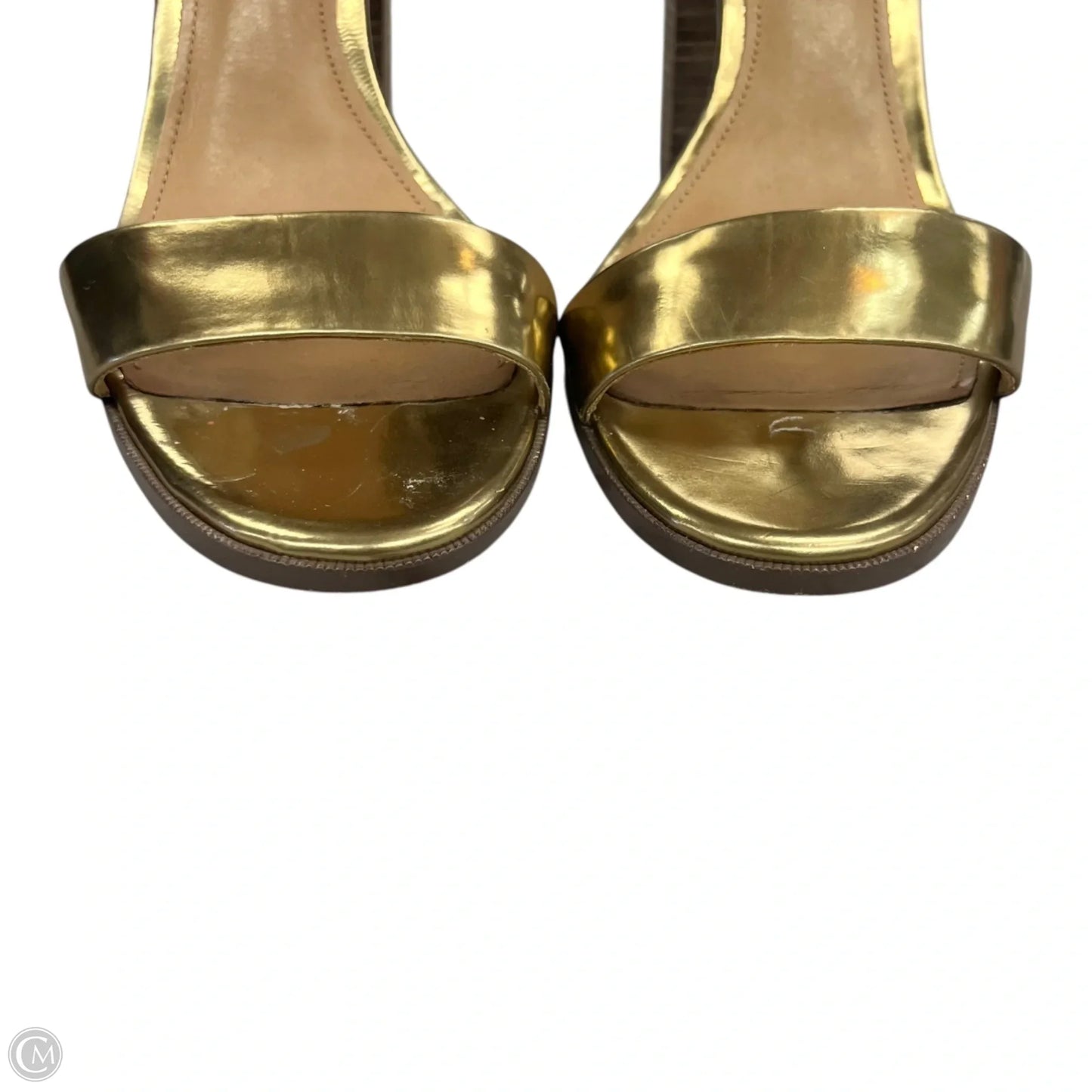 Sandals Designer By Coach In Gold, Size: 10