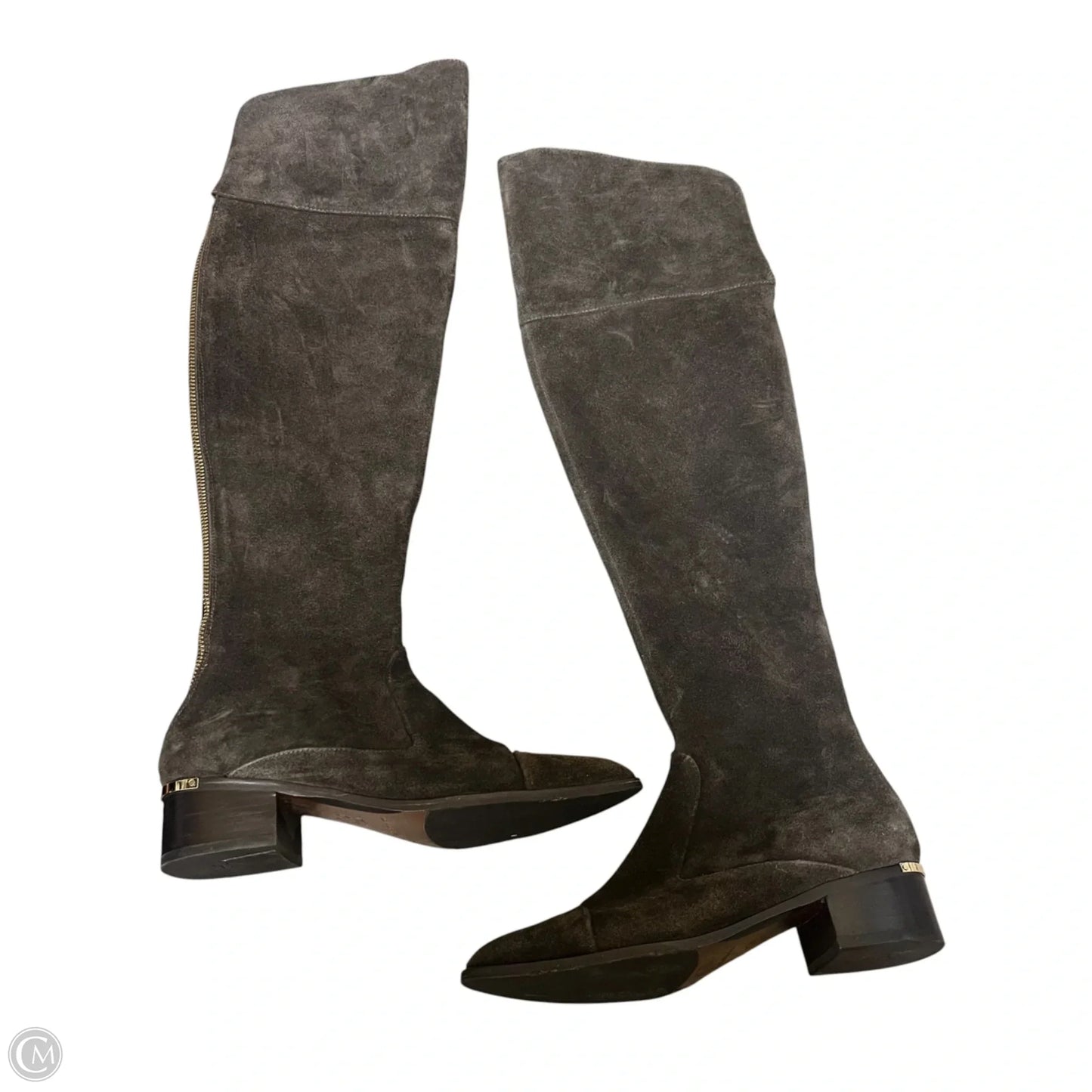 Boots Knee Heels By Donald Pliner In Brown, Size: 5