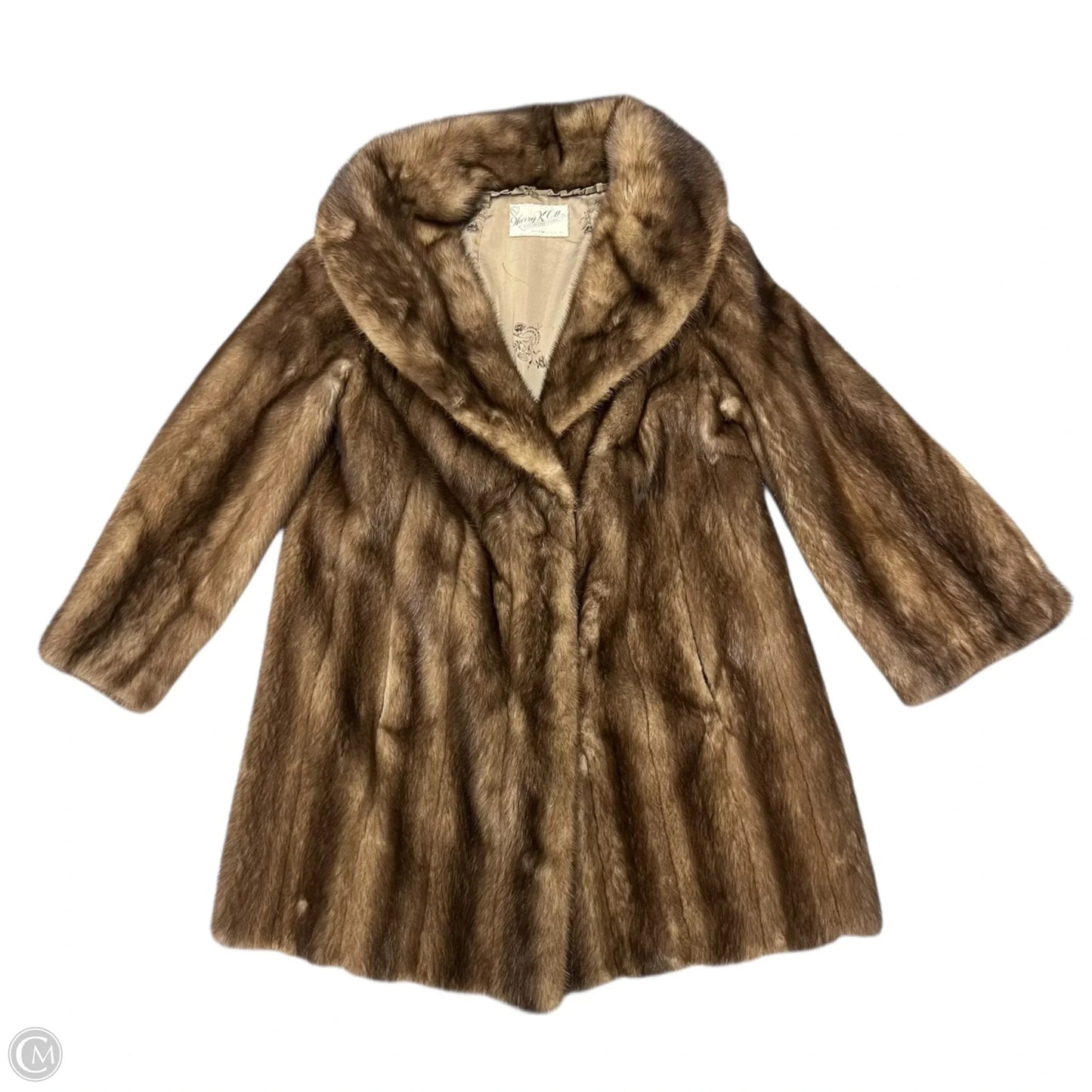 Coat Mink By Harry K Ott In Brown, Size: M