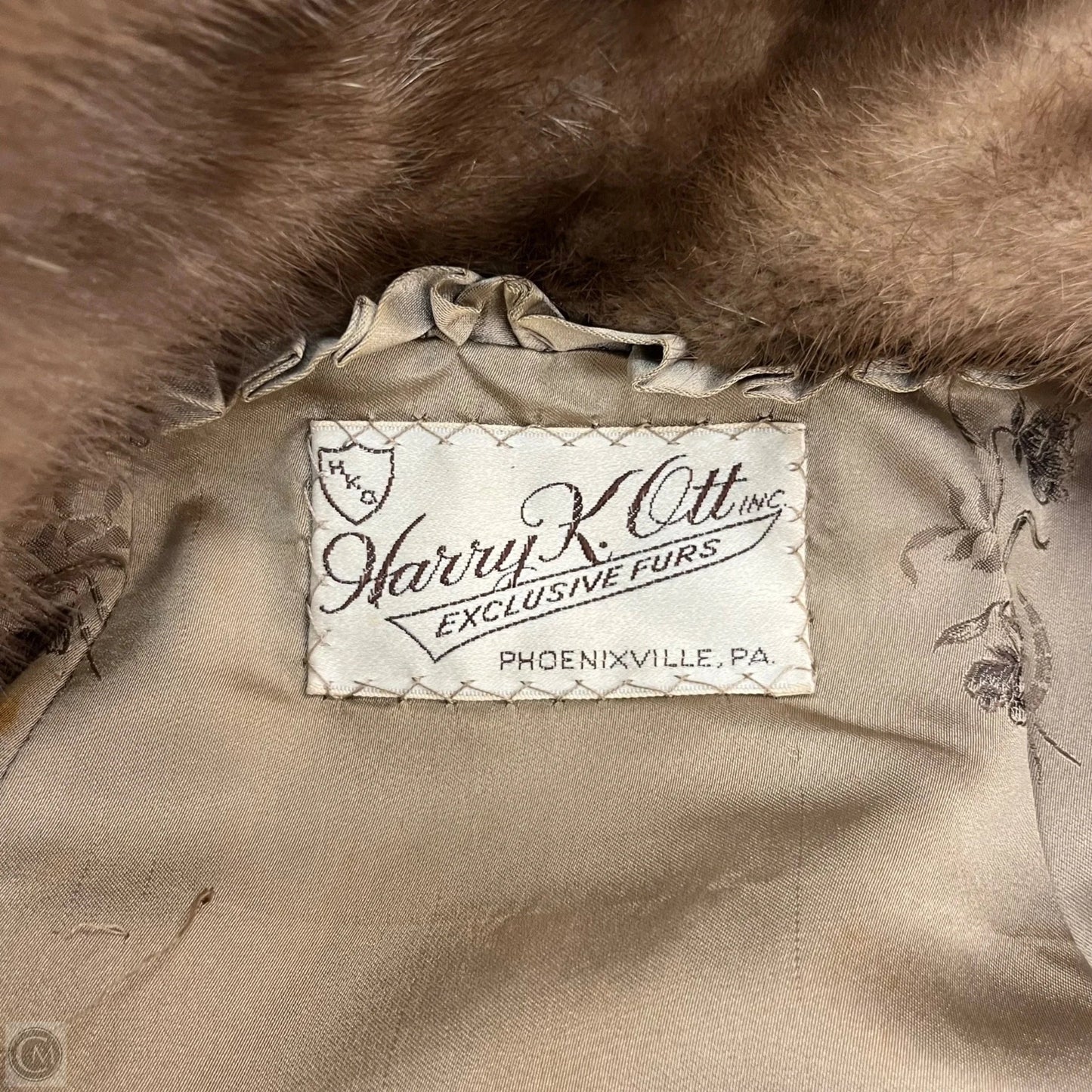 Coat Mink By Harry K Ott In Brown, Size: M