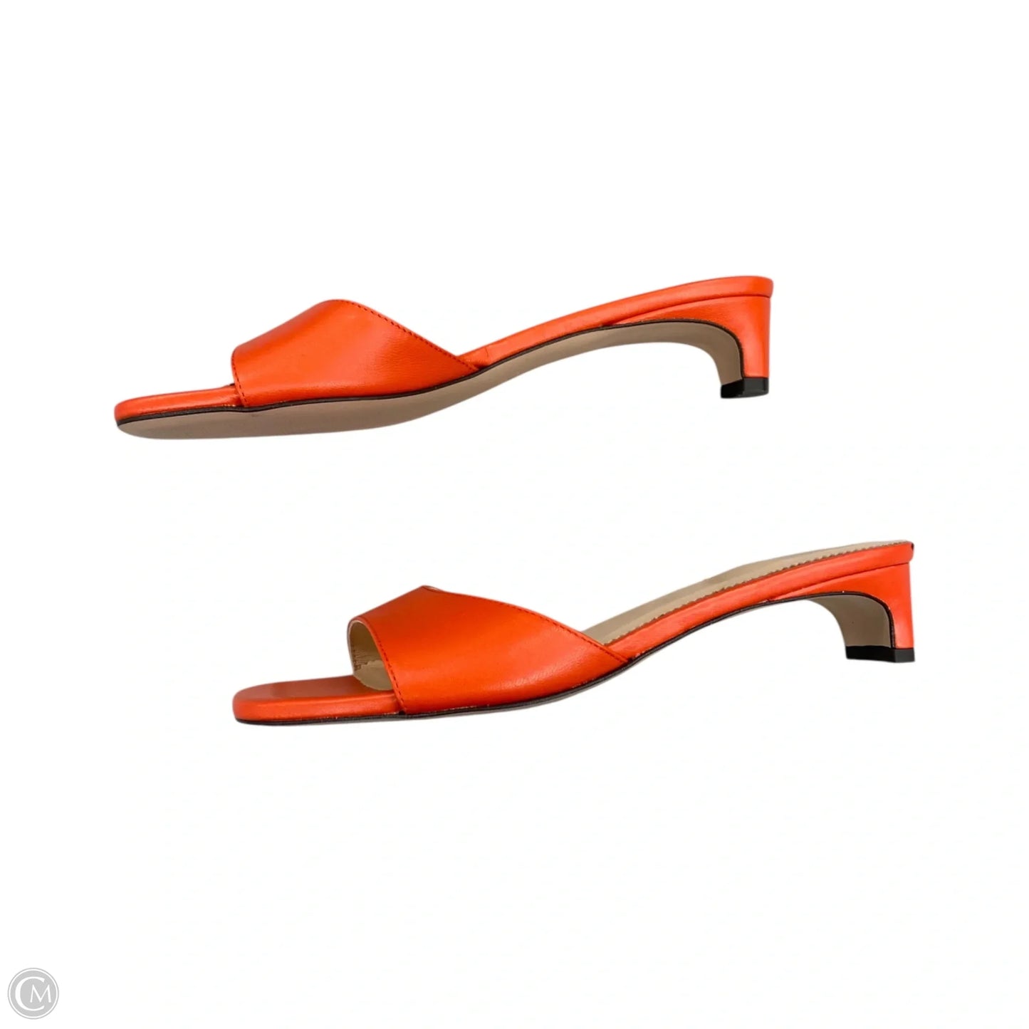 Sandals Heels Block By J. Crew In Orange, Size: 8