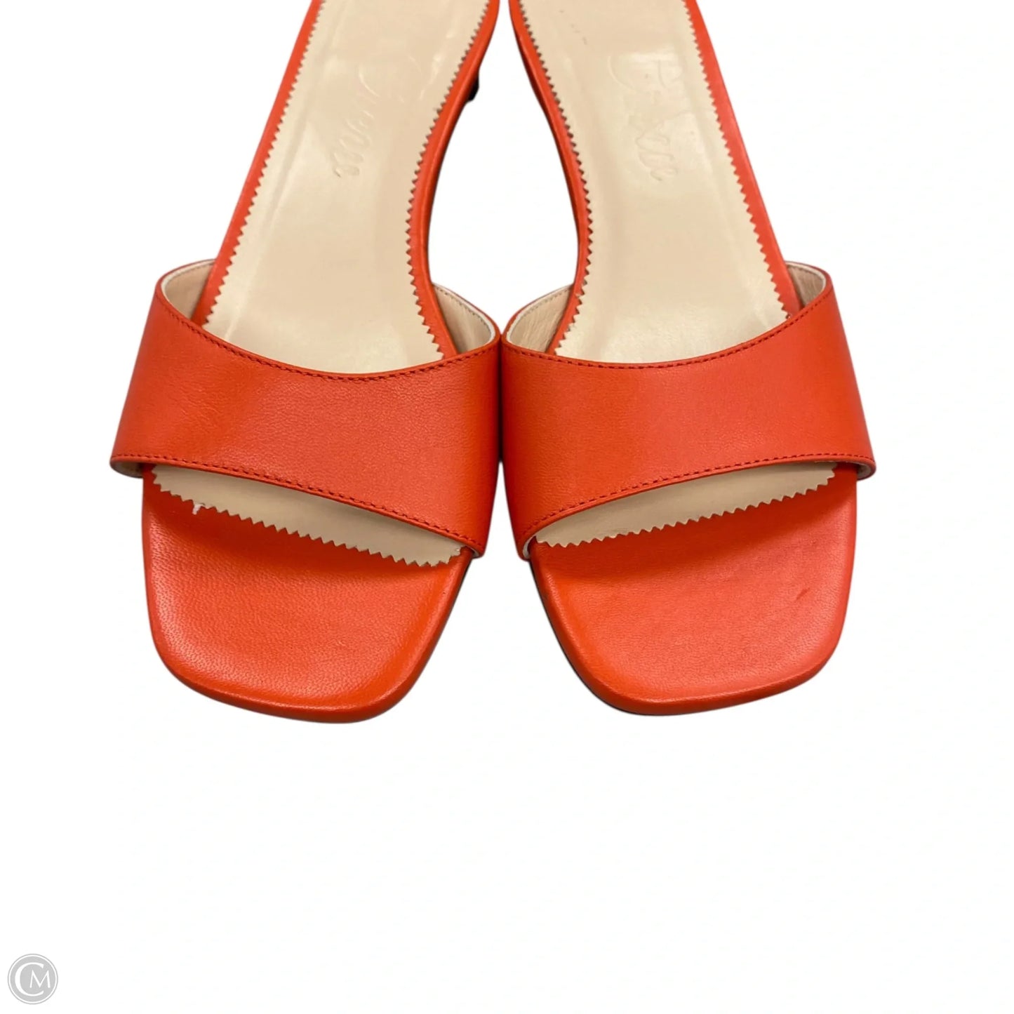 Sandals Heels Block By J. Crew In Orange, Size: 8