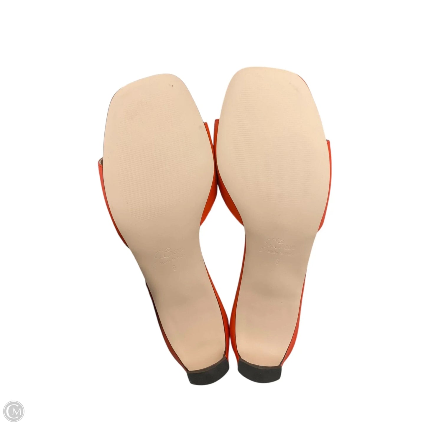 Sandals Heels Block By J. Crew In Orange, Size: 8