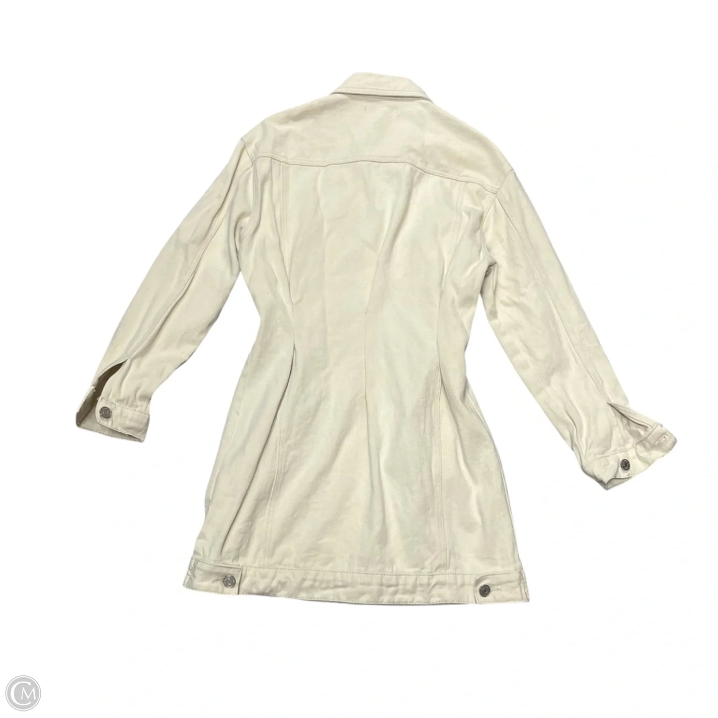 Dress Casual Short By Missguided In Cream Denim, Size: S