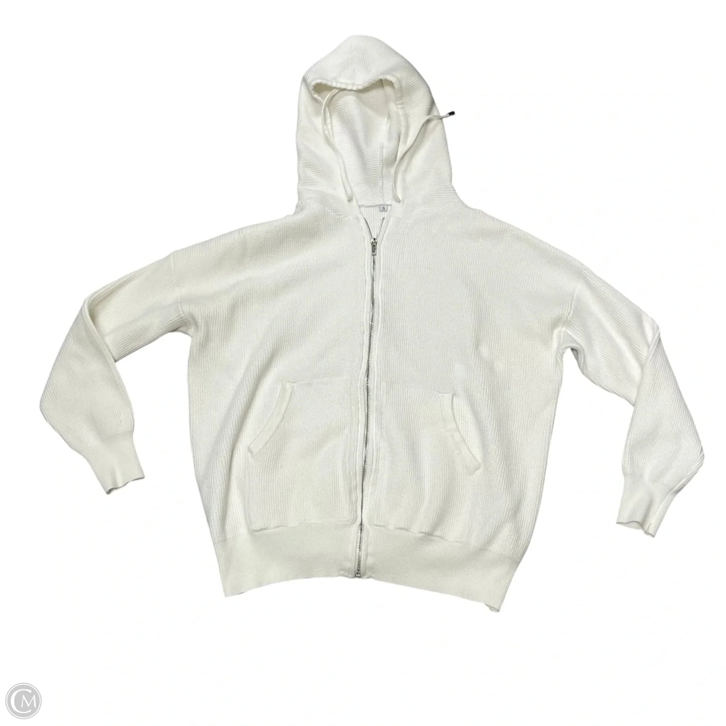 Sweatshirt Hoodie  In Cream, Size: S