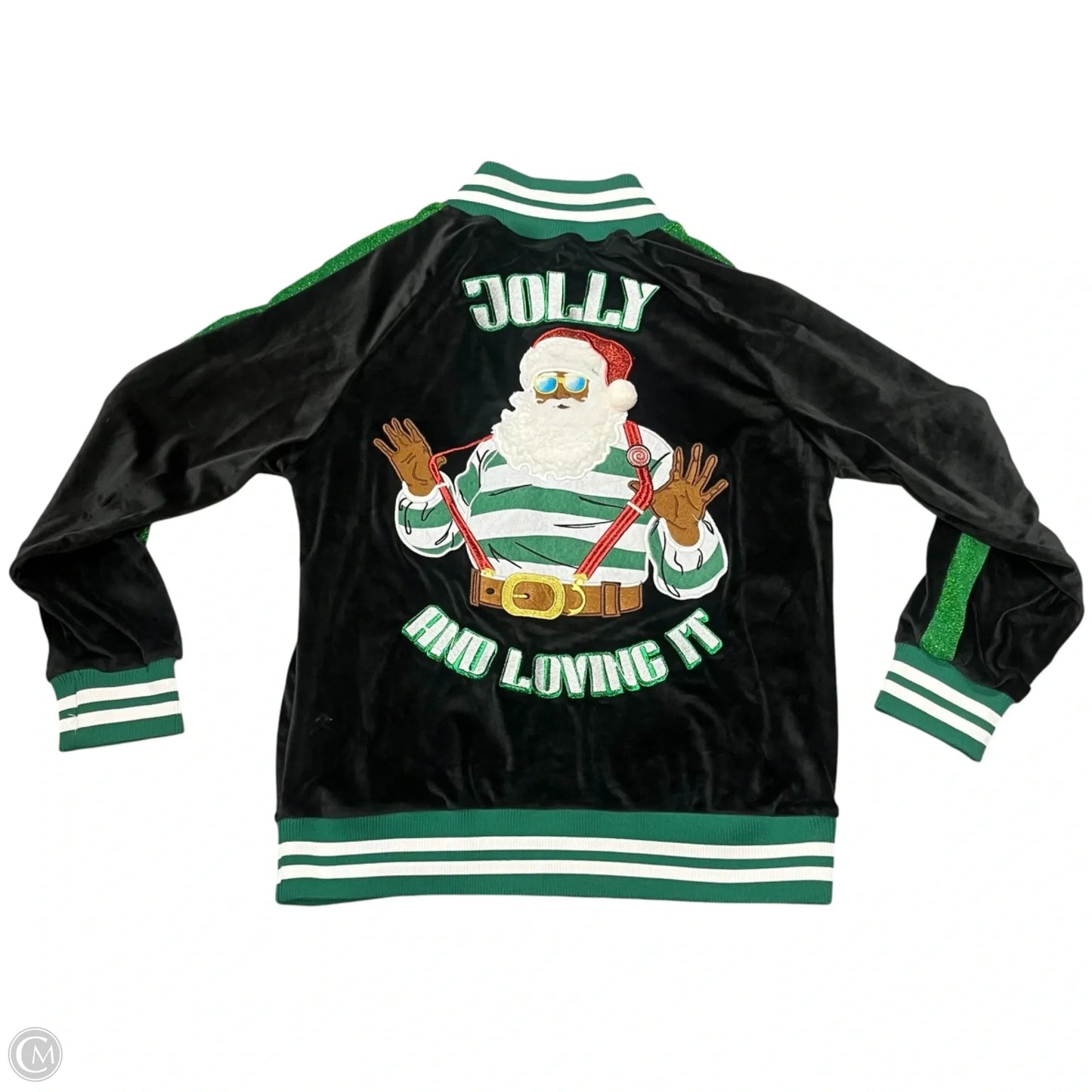 Sweatshirt Collar By Blizzard Bay In Black & Green, Size: M