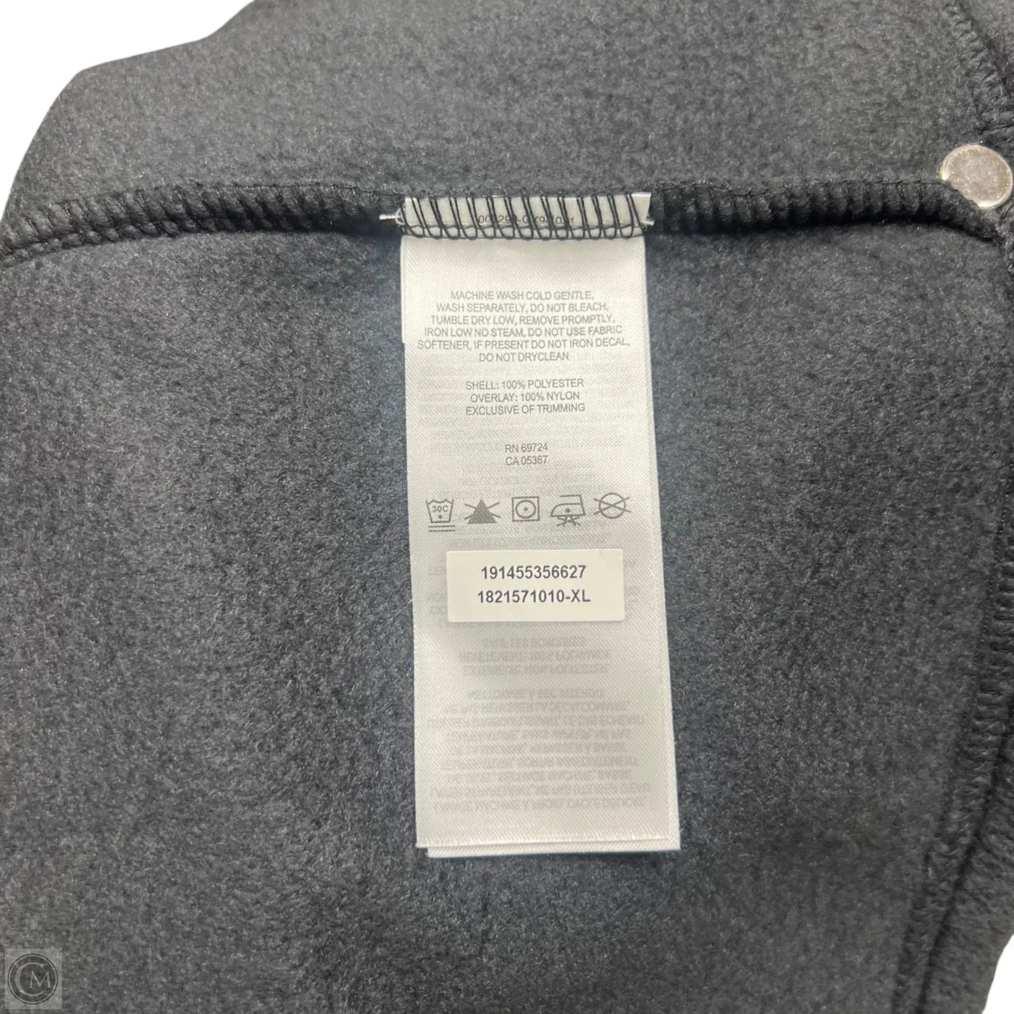 Sweatshirt Collar By Columbia In Cream & Grey, Size: Xl