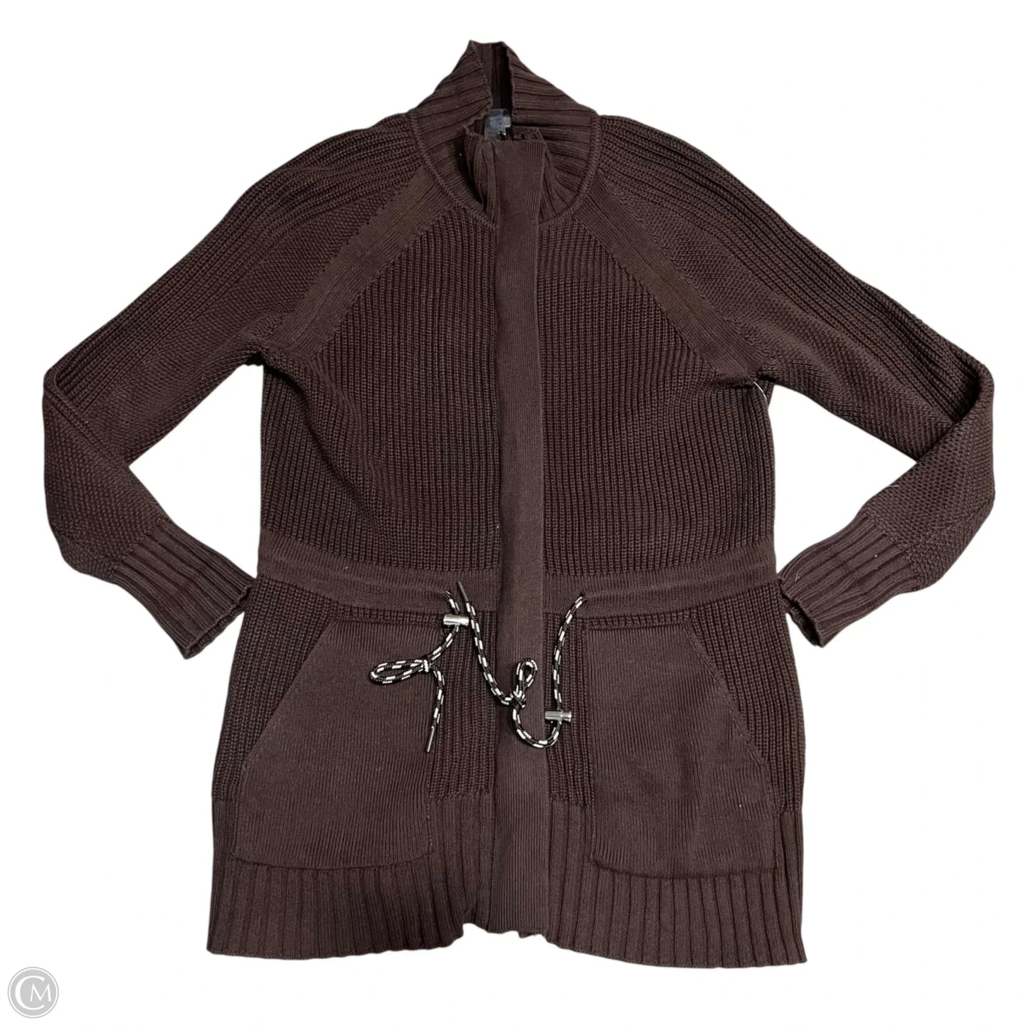 Sweater Cardigan By Lou And Grey In Brown, Size: M