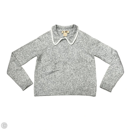 Sweater By Bailey 44 In Grey & White, Size: S