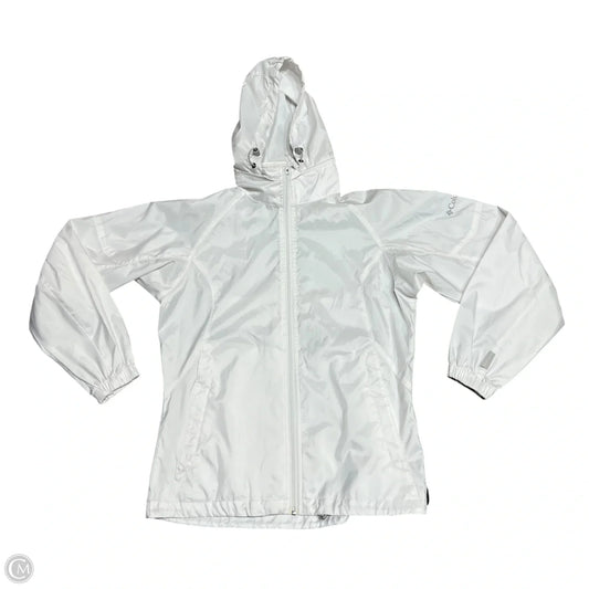 Jacket Windbreaker By Columbia In White, Size: Xs