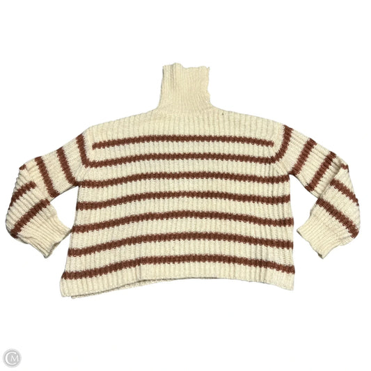 Sweater By Sadie & Sage In Brown & Cream, Size: S