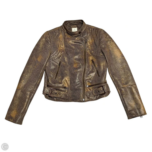 Jacket Moto By We The Free In Snakeskin Print, Size: S