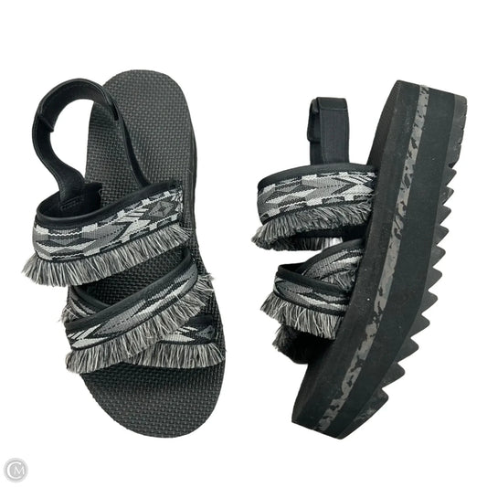 Sandals Heels Platform By Teva In Black, Size: 9