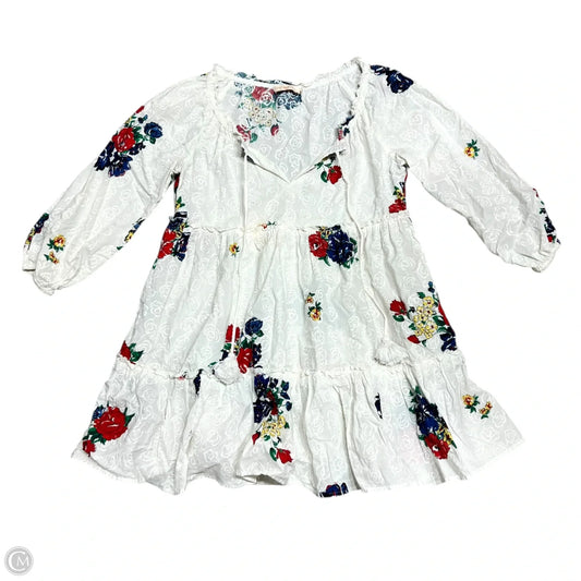 Dress Designer By Tory Burch In Cream & Red, Size: Xs