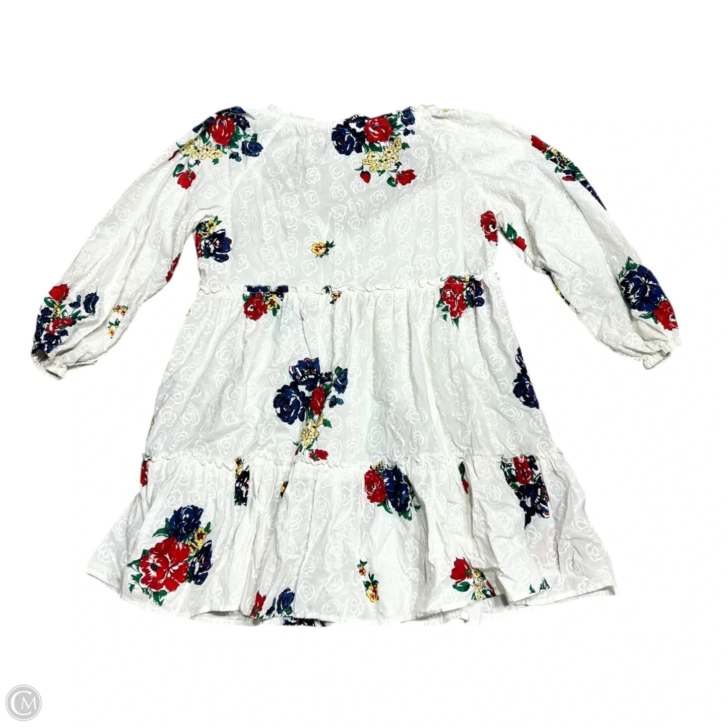 Dress Designer By Tory Burch In Cream & Red, Size: Xs