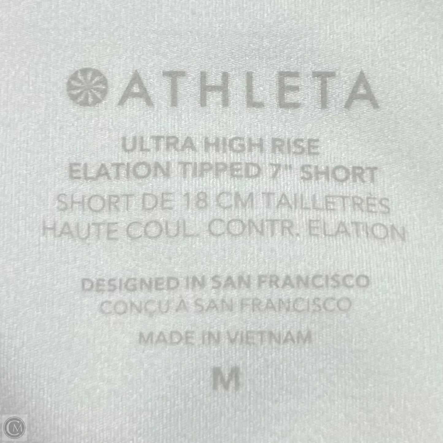 Athletic Shorts By Athleta In Black & White, Size: 8