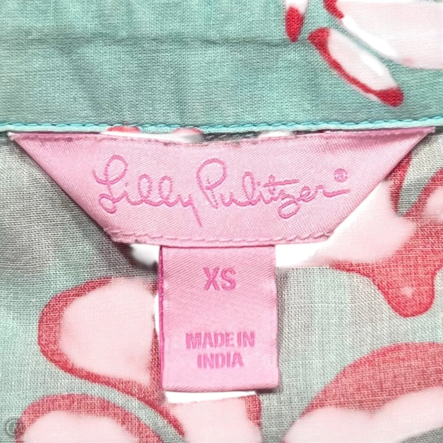 Top Long Sleeve Designer By Lilly Pulitzer In Blue & Red, Size: Xs