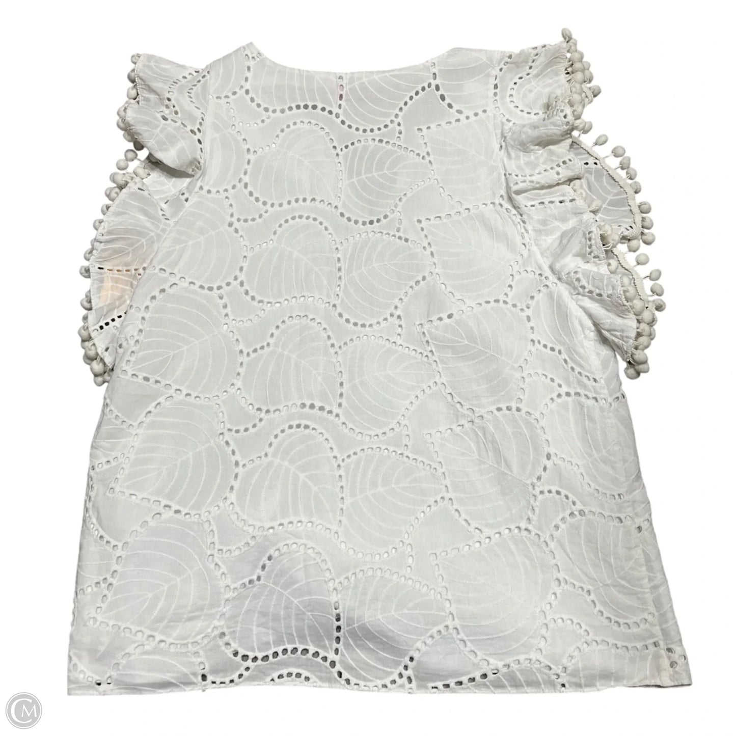 Top Sleeveless Designer By Lilly Pulitzer In White, Size: S