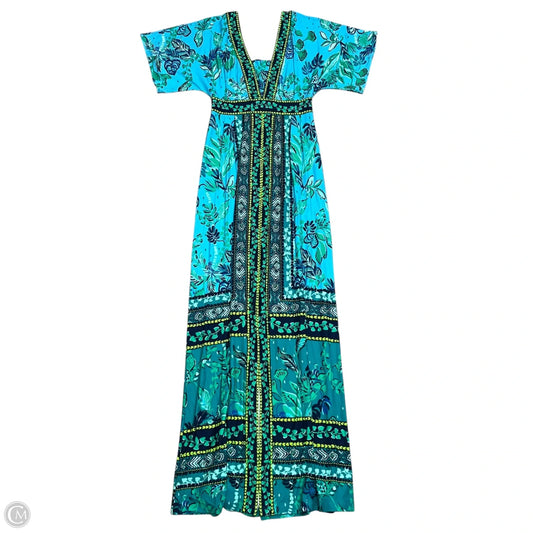 Dress Designer By Lilly Pulitzer In Blue & Green, Size: Xs