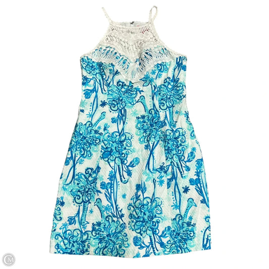 Dress Designer By Lilly Pulitzer In Blue & White, Size: S