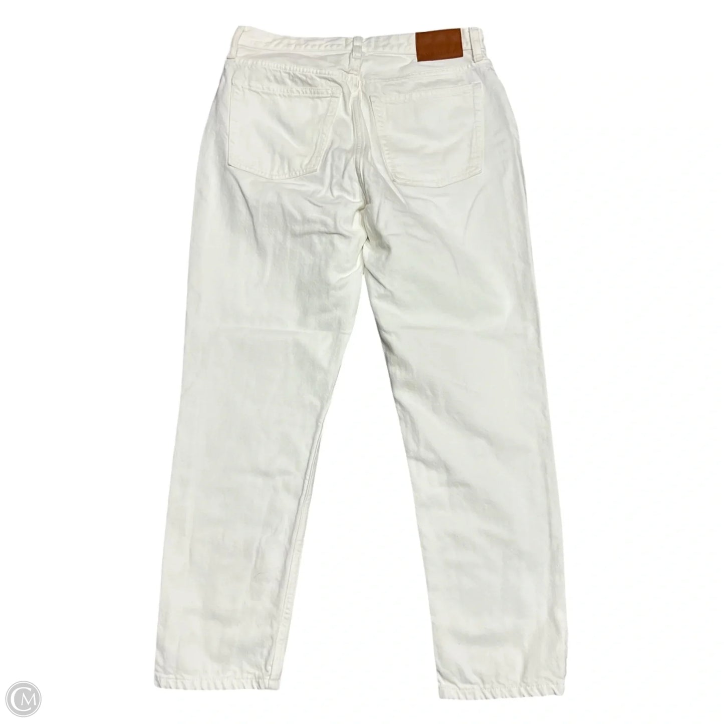 Jeans Straight By Everlane In Cream Denim, Size: 6