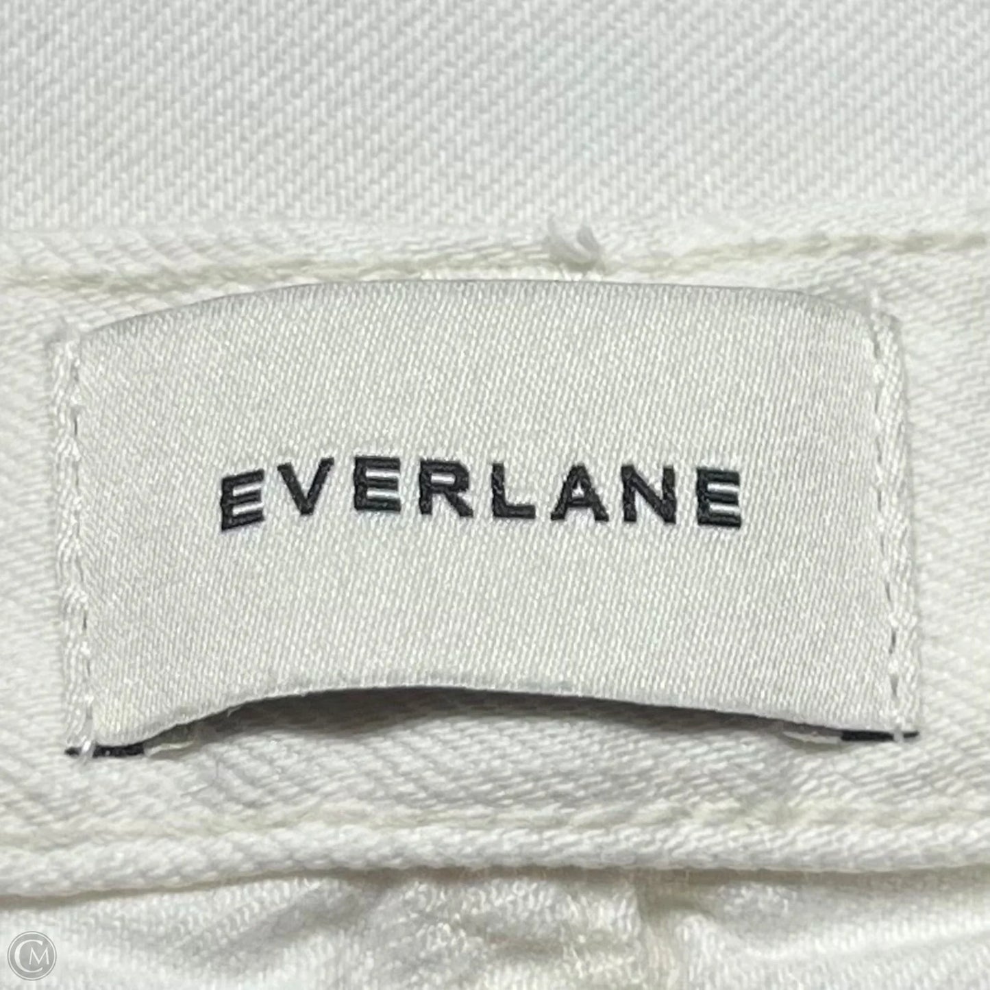 Jeans Straight By Everlane In Cream Denim, Size: 6