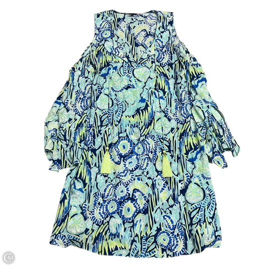 Dress Designer By Lilly Pulitzer In Blue & Green, Size: S