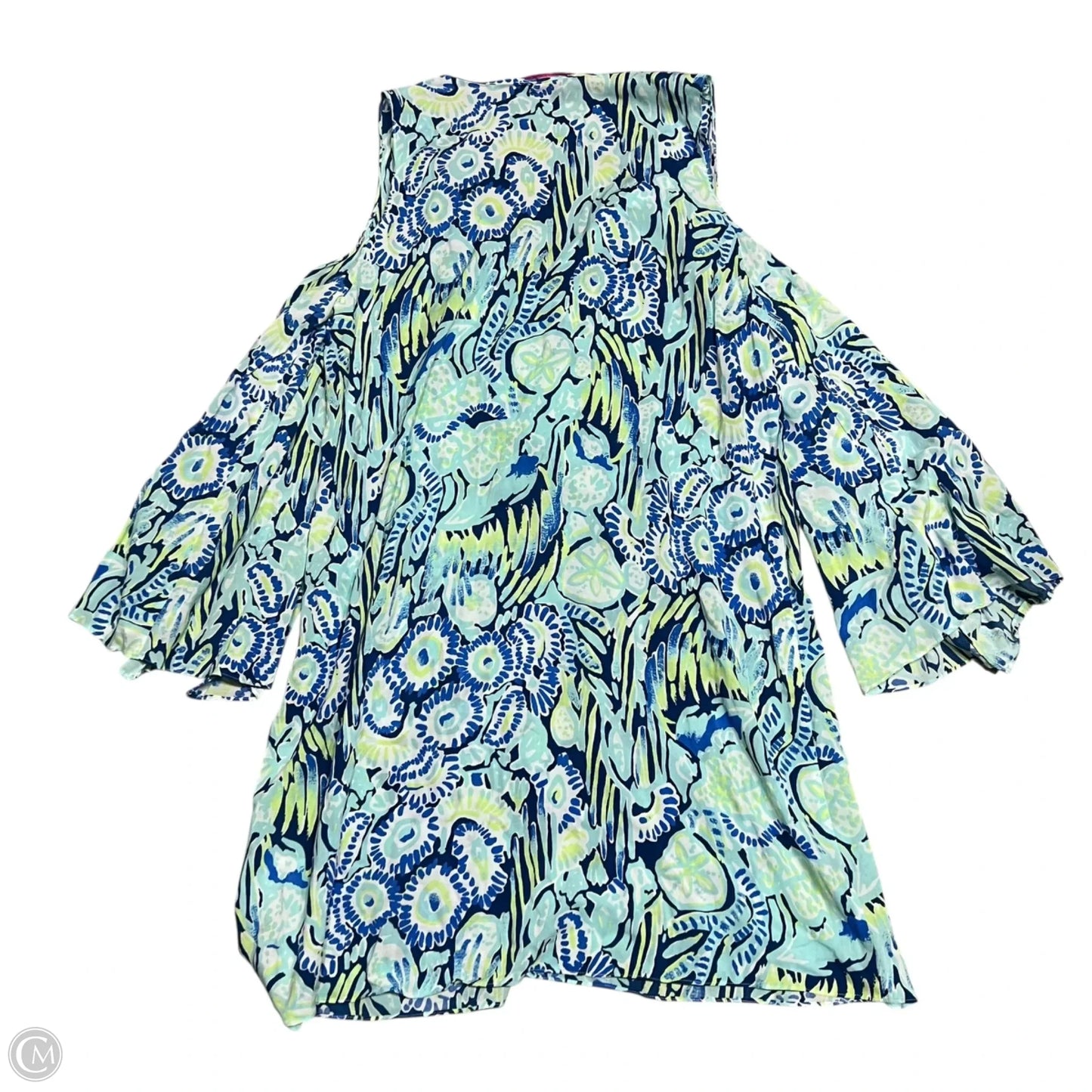 Dress Designer By Lilly Pulitzer In Blue & Green, Size: S