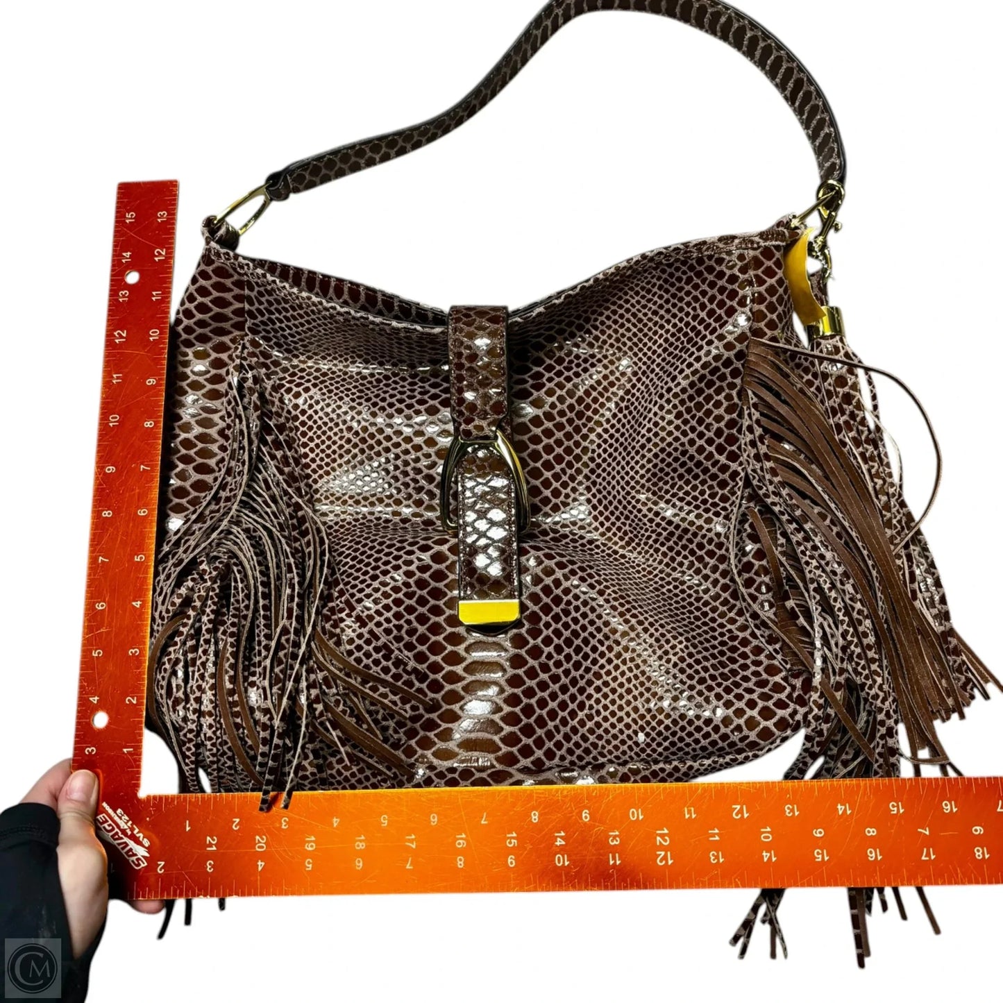 Handbag Leather By G.I.L.I , Size: Medium