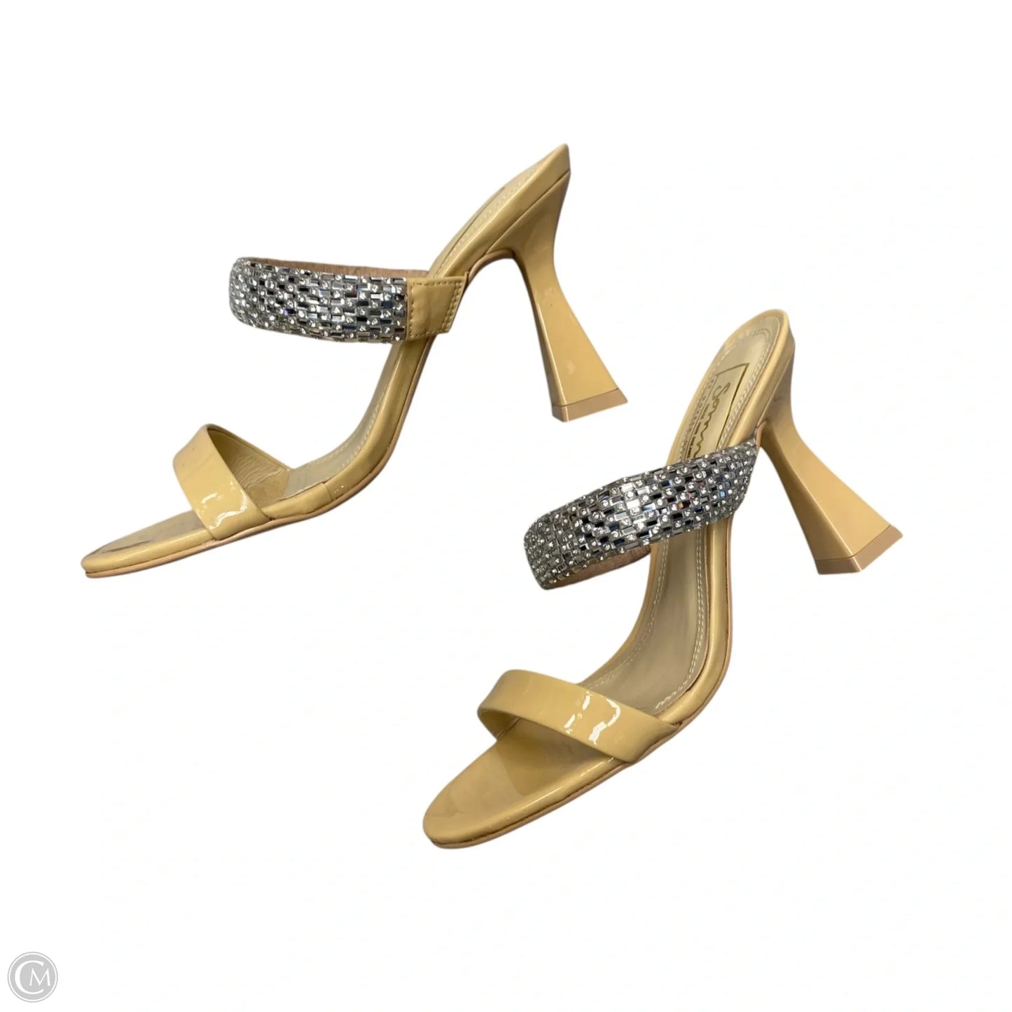 Sandals Heels Kitten By Somnia In Tan, Size: 5