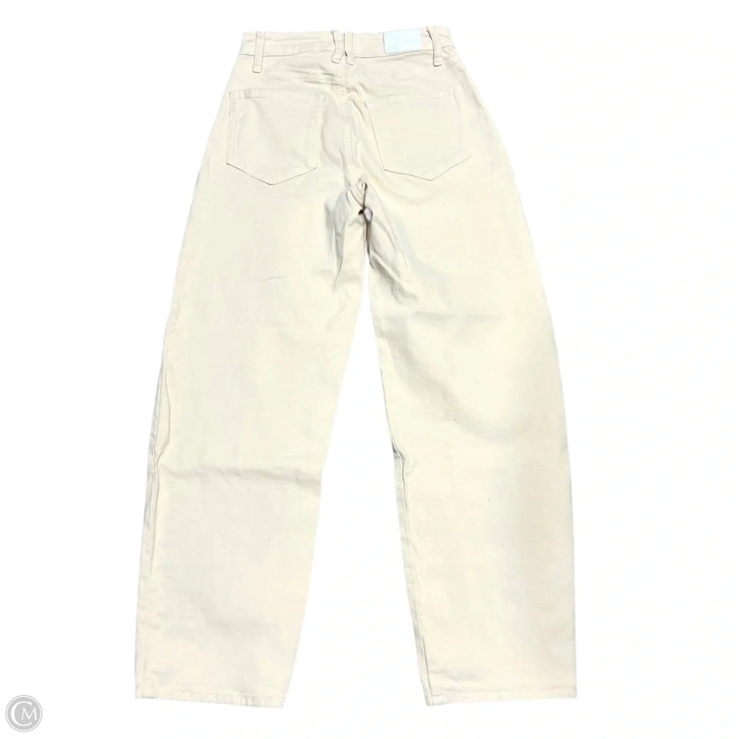 Jeans Wide Leg By Paige In Cream Denim, Size: 2