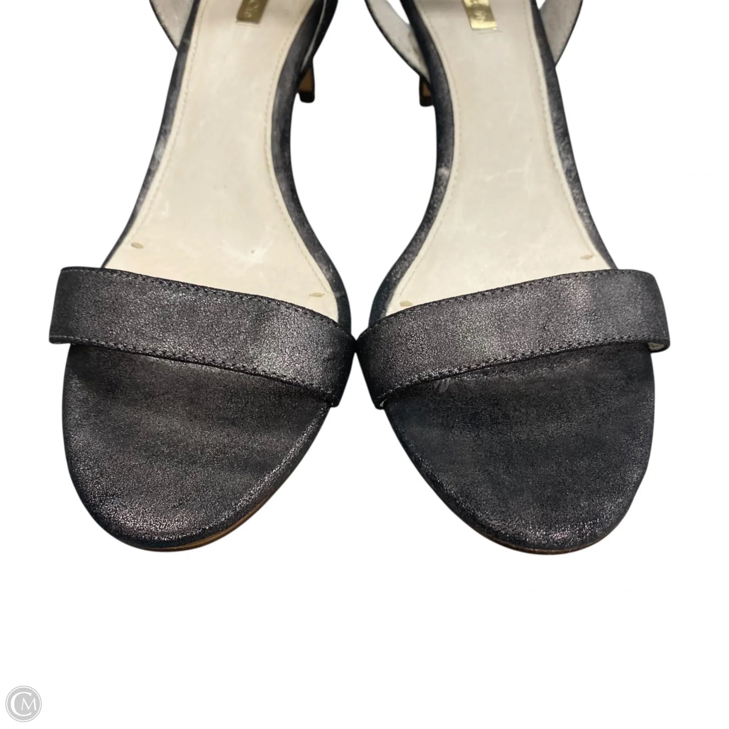 Sandals Heels Stiletto By Louise Et Cie In Grey, Size: 12