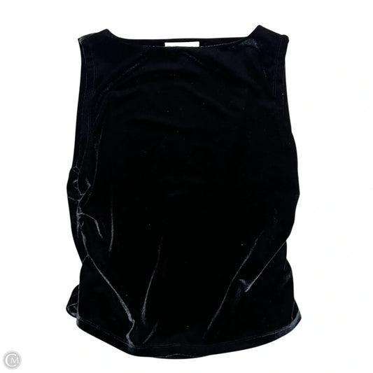 Top Sleeveless By Oak + Fort In Black, Size: L