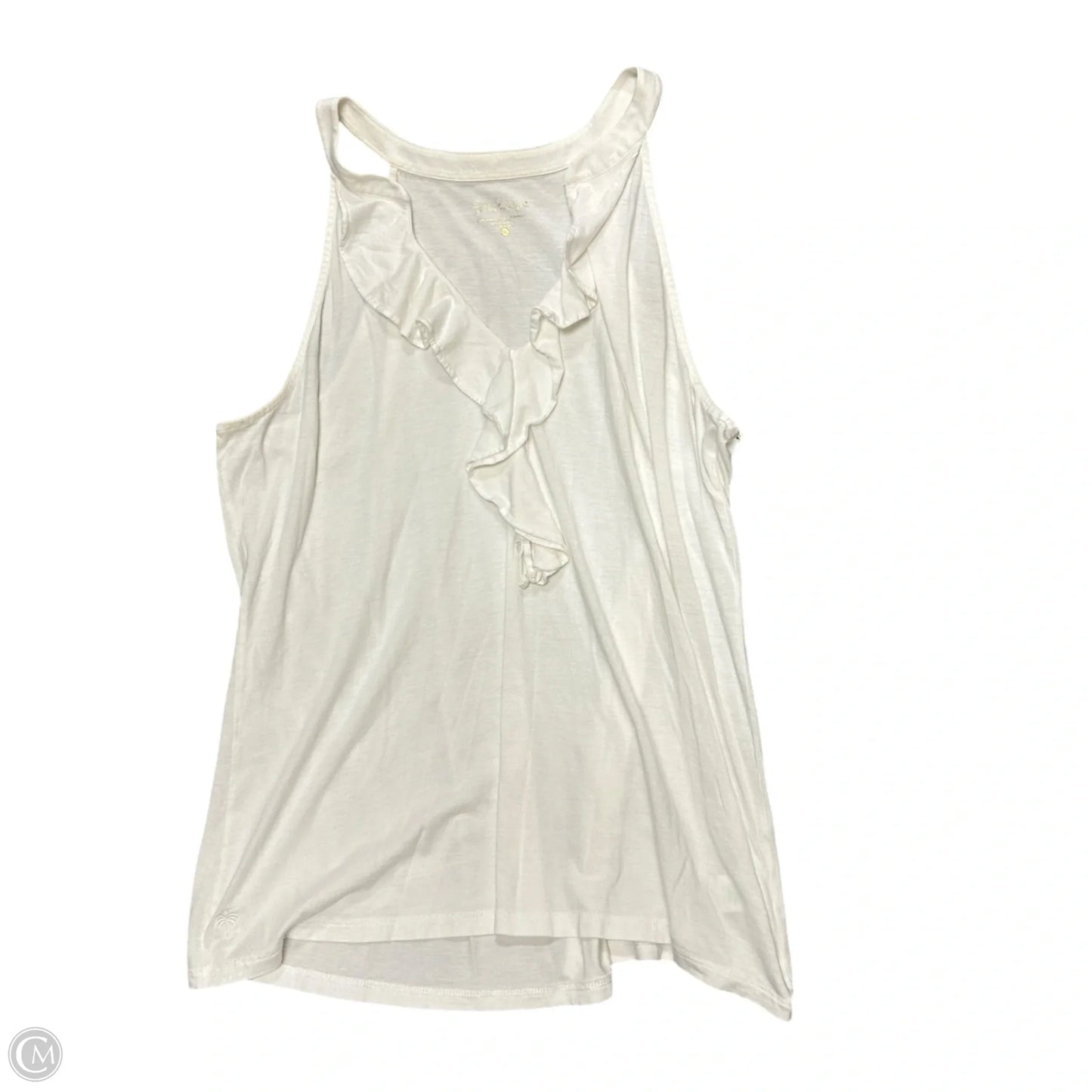 Top Sleeveless Designer By Lilly Pulitzer In Cream, Size: Xl