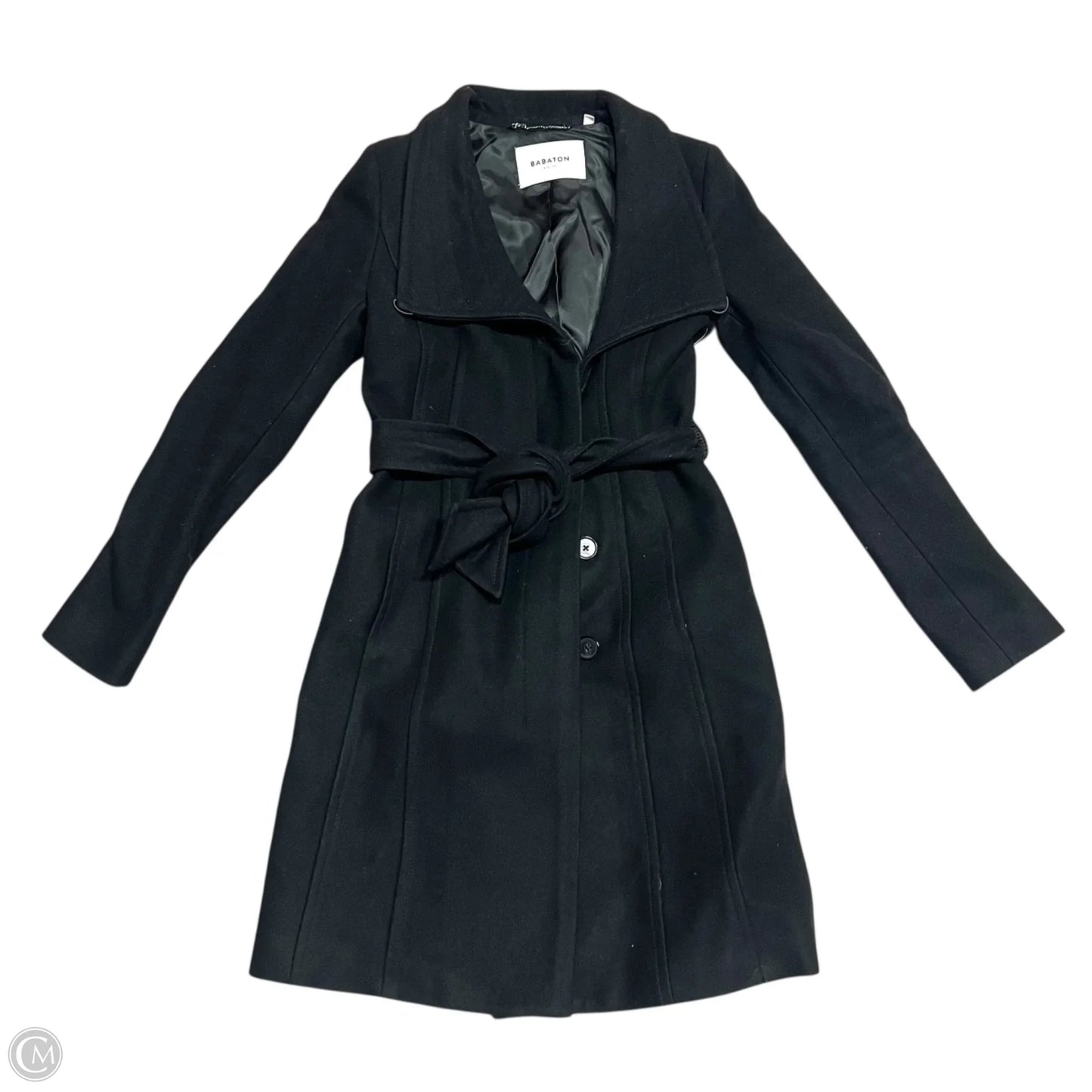 Coat Peacoat By Babaton In Black, Size: Xxs
