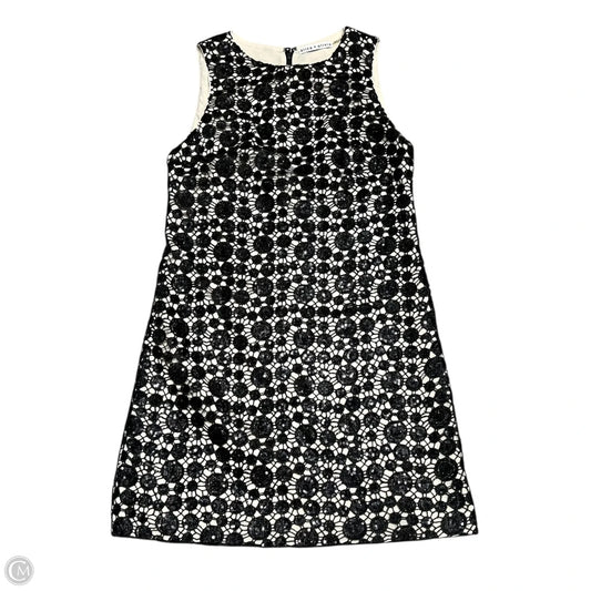 Dress Designer By Alice + Olivia In Black & Cream, Size: Xs