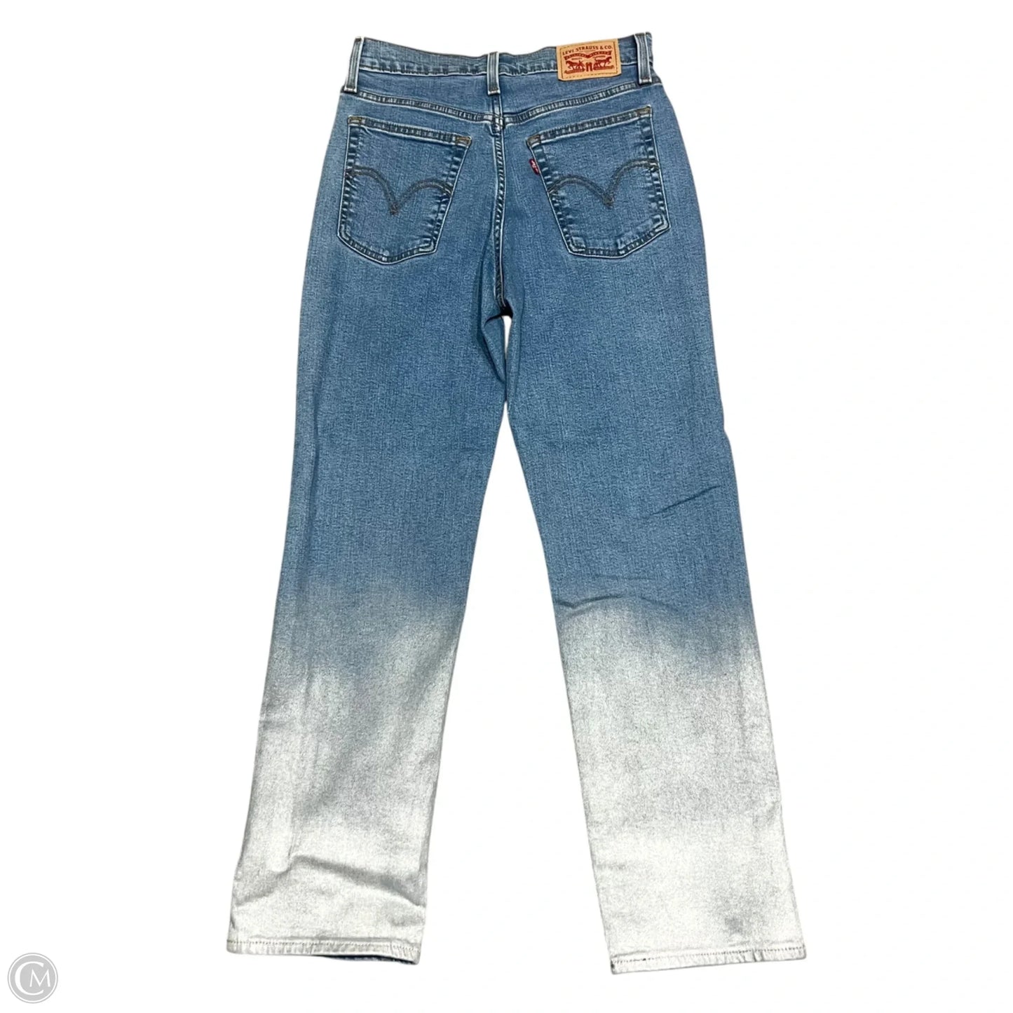 Jeans Straight By Levis In Blue Denim, Size: 4