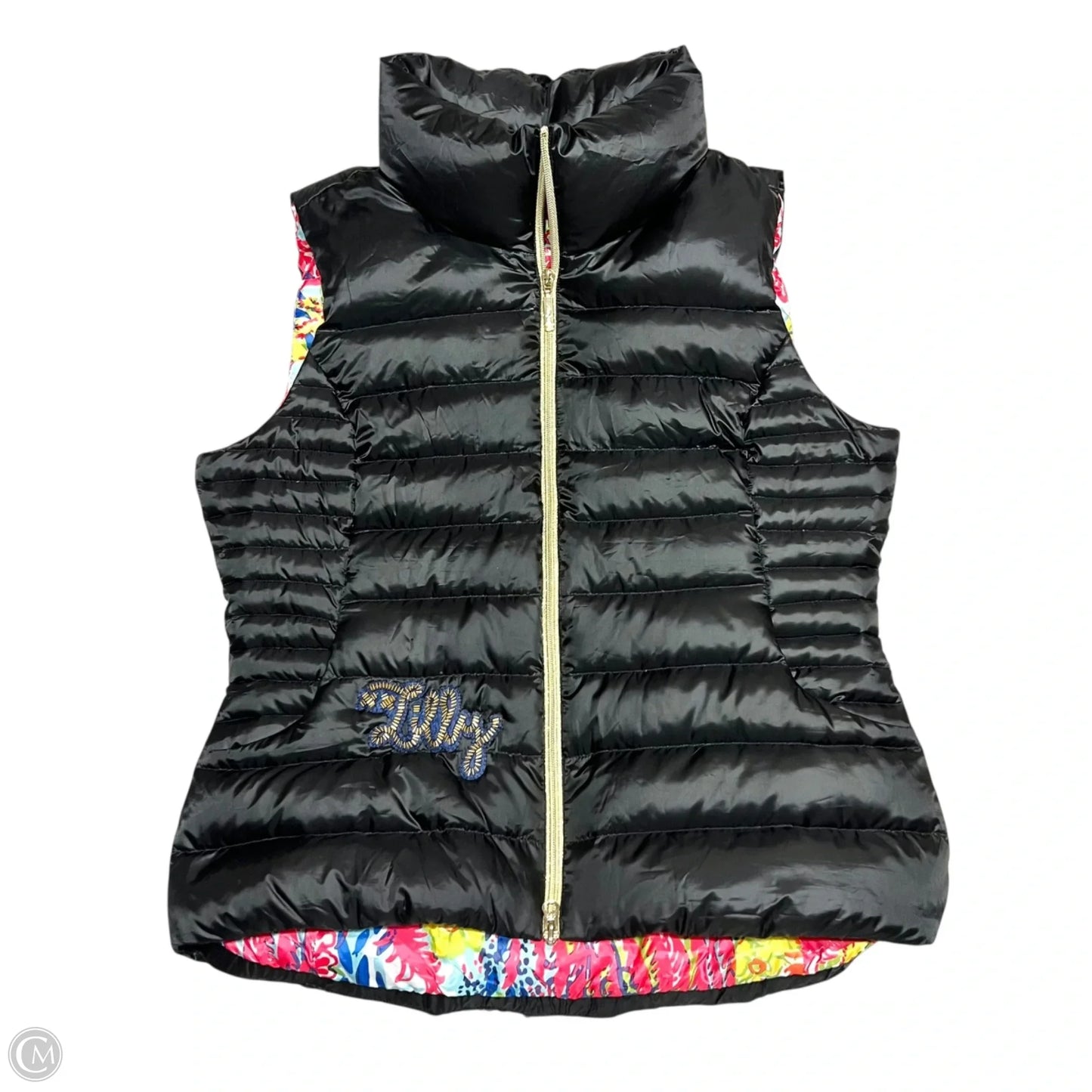 Vest Designer By Lilly Pulitzer In Black, Size: Xl