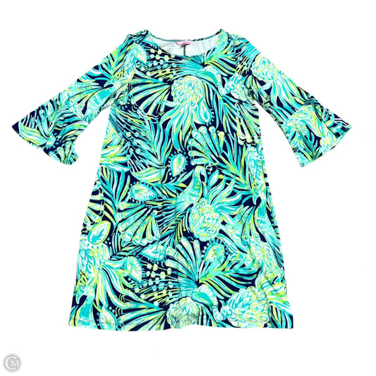 Dress Designer By Lilly Pulitzer In Blue & Green, Size: M