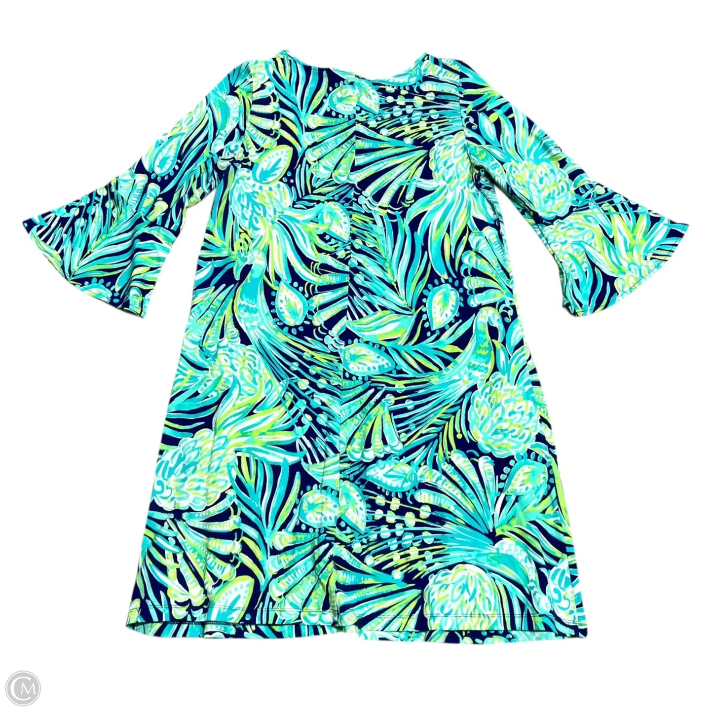 Dress Designer By Lilly Pulitzer In Blue & Green, Size: M
