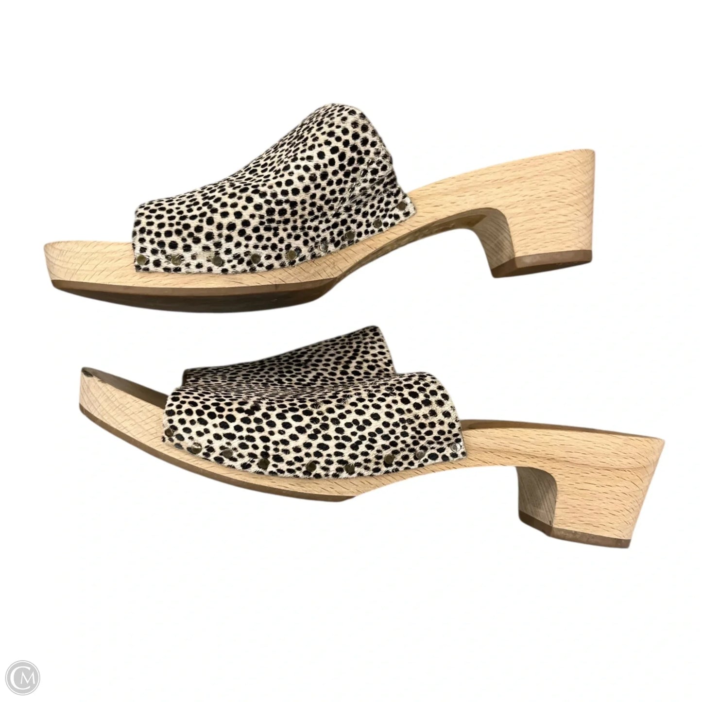 Sandals Heels Block By Madewell In Animal Print, Size: 7