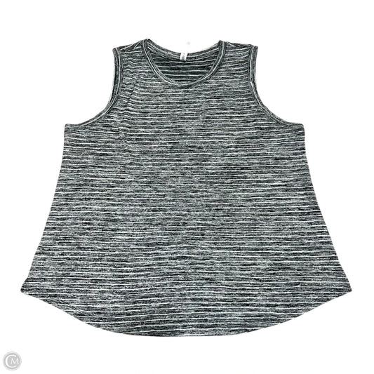 Athletic Tank Top By Athleta In Grey & White, Size: 1x