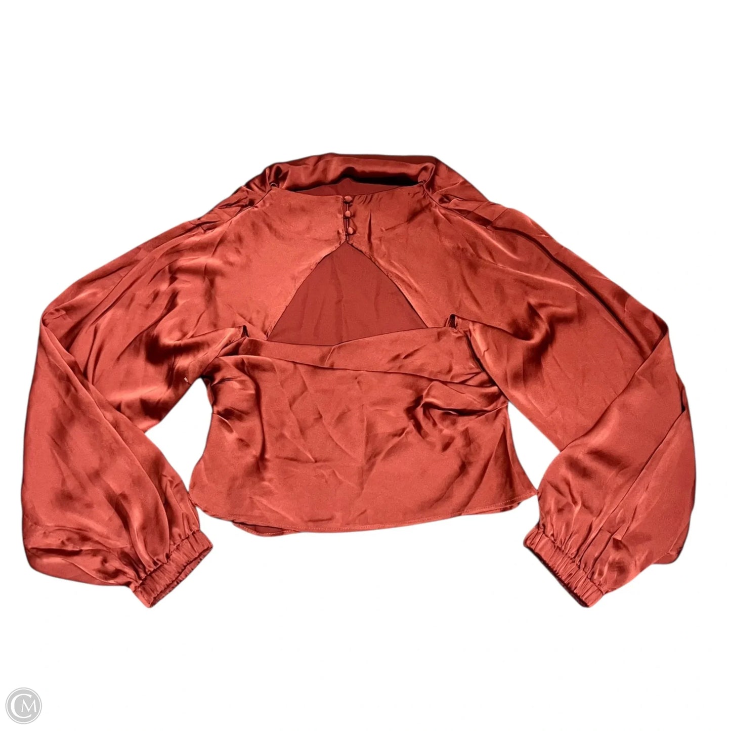 Top Long Sleeve By Astr The Label In Orange, Size: Xs