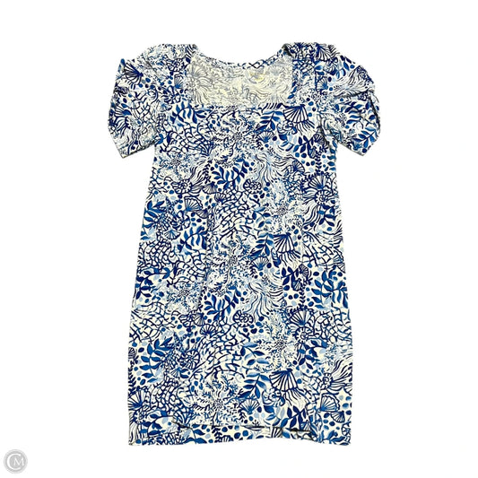 Dress Designer By Lilly Pulitzer In Blue & White, Size: L